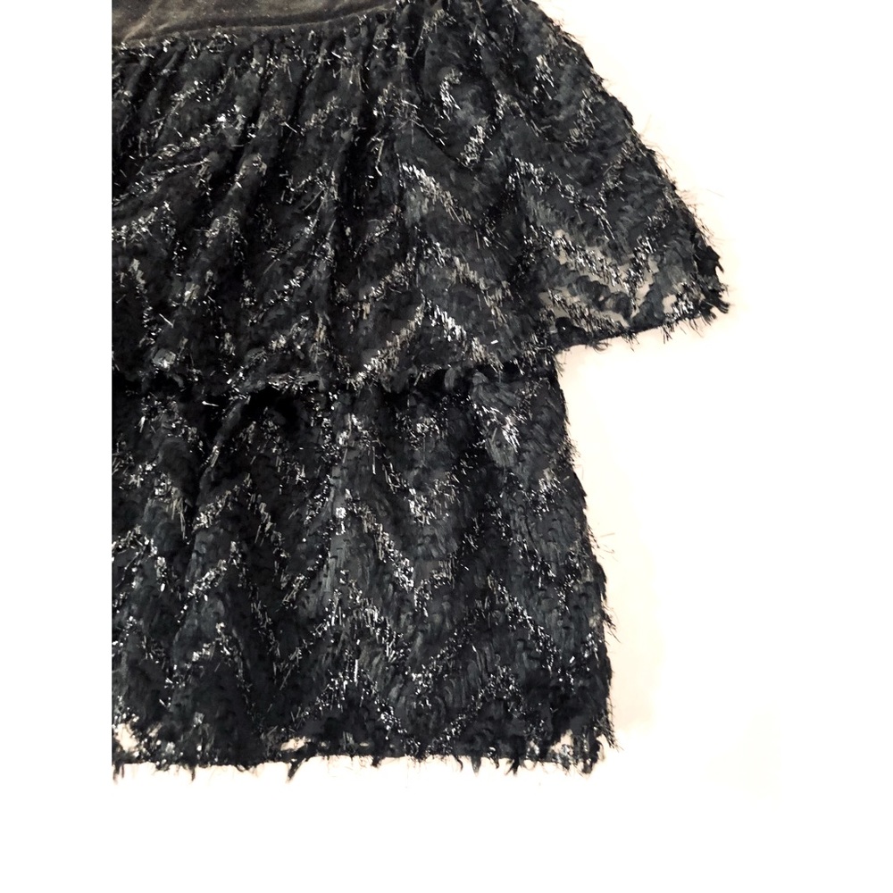 80’s Japanese Velvet Ruffled Mini - Picture 8 of 8